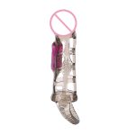 Hot Penis Sleeve Vibrator Cock Rings Male Reusable Extender With Bullet Sex Toy For Man Adult Products - 5