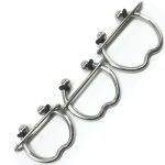 Stainless Steel Penis Ring Male Chastity Cage Dick Erection Device Metal Cock Scrotum Crusher Stretcher Men Gay Sex Toy - 5