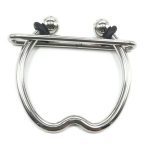 Stainless Steel Penis Ring Male Chastity Cage Dick Erection Device Metal Cock Scrotum Crusher Stretcher Men Gay Sex Toy - 3
