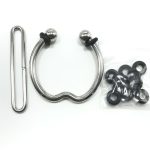 Stainless Steel Penis Ring Male Chastity Cage Dick Erection Device Metal Cock Scrotum Crusher Stretcher Men Gay Sex Toy - 2
