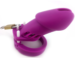 Cb6000 Cb6000s Purple Male Silicone Chastity Device Penis Lock Cock Cage & Brass Adult Sex Toy For Men Belt G7-2-6