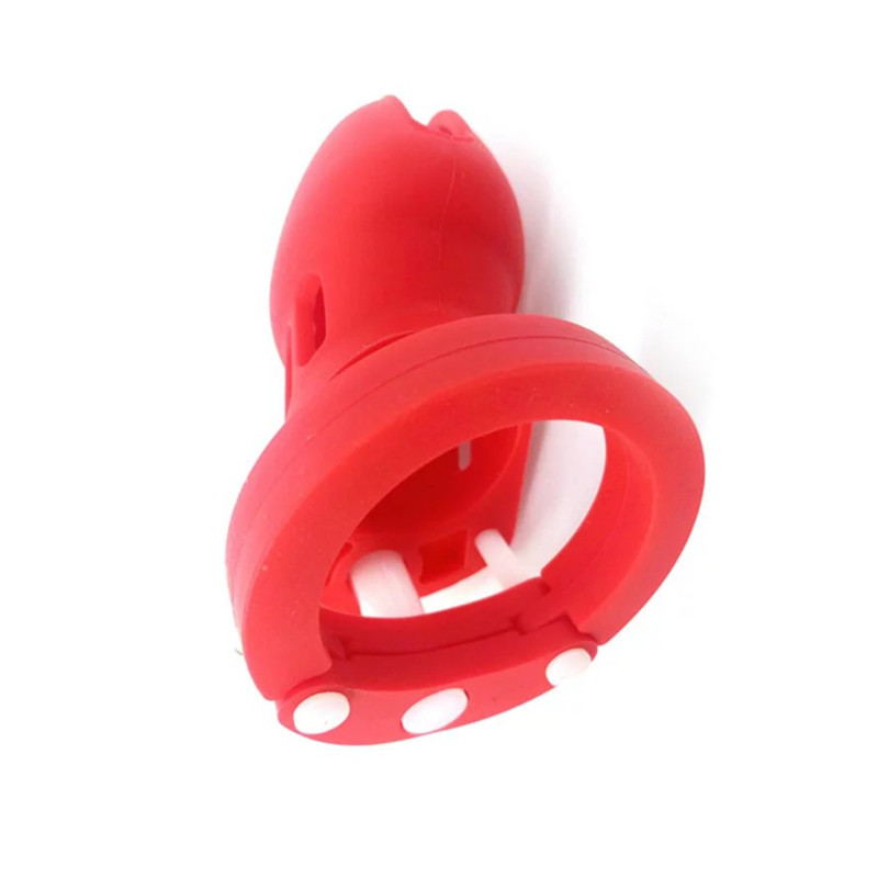 Male Silicone Chastity Device Cb6000s In Purple With Brass Lock Adult Sex Toy For Men - 16