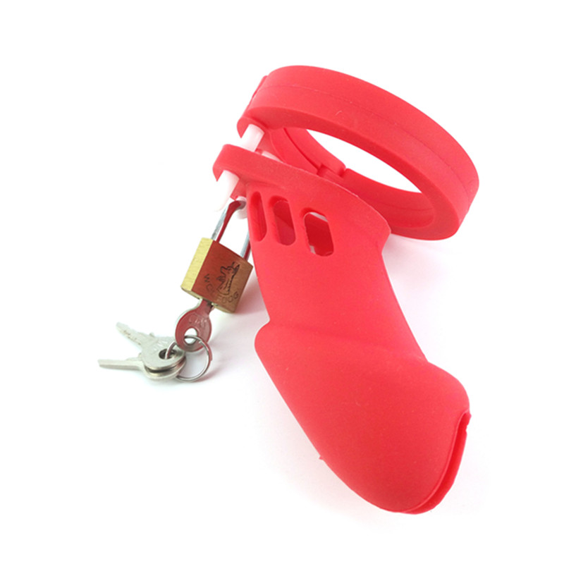 Male Silicone Chastity Device Cb6000s In Purple With Brass Lock Adult Sex Toy For Men - 15