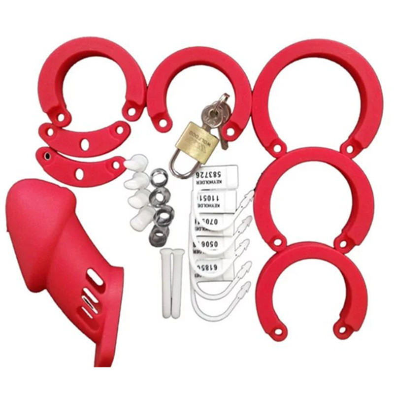 Male Silicone Chastity Device Cb6000s In Purple With Brass Lock Adult Sex Toy For Men - 11