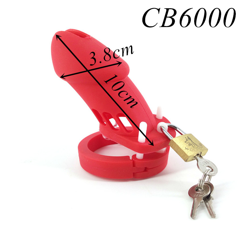 Male Silicone Chastity Device Cb6000s In Purple With Brass Lock Adult Sex Toy For Men - 10