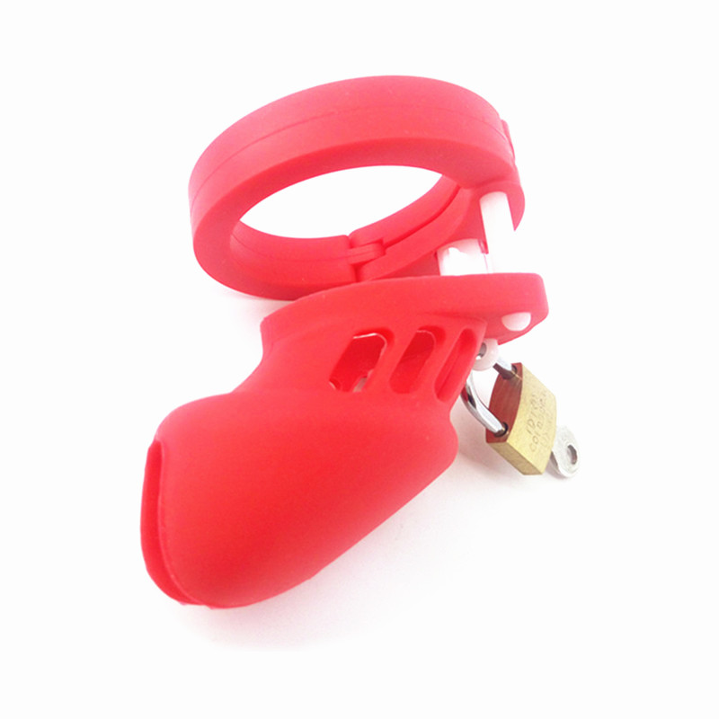Male Silicone Chastity Device Cb6000s In Purple With Brass Lock Adult Sex Toy For Men - 6