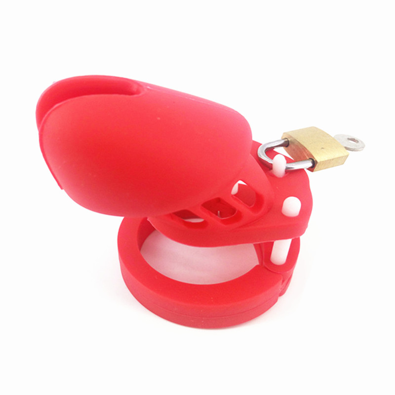 Male Silicone Chastity Device Cb6000s In Purple With Brass Lock Adult Sex Toy For Men - 5