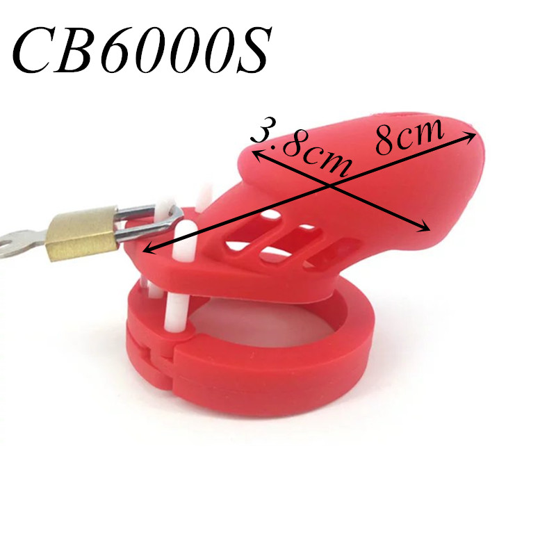 Male Silicone Chastity Device Cb6000s In Purple With Brass Lock Adult Sex Toy For Men - 3