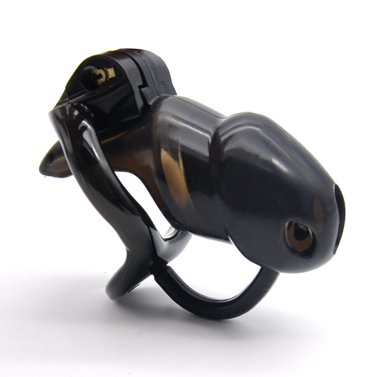 V3 Ht Silicone Cock Cage With Resin Chastity Device Barbed Penis Ring Small Male Adult Erotic Sex Toy A3622 - 3
