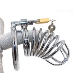 Spiral Penis Cage Male Chastity Device Cock Metal Belt Sex Toys - 6