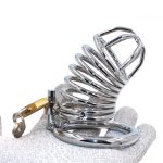 Spiral Penis Cage Male Chastity Device Cock Metal Belt Sex Toys - 5