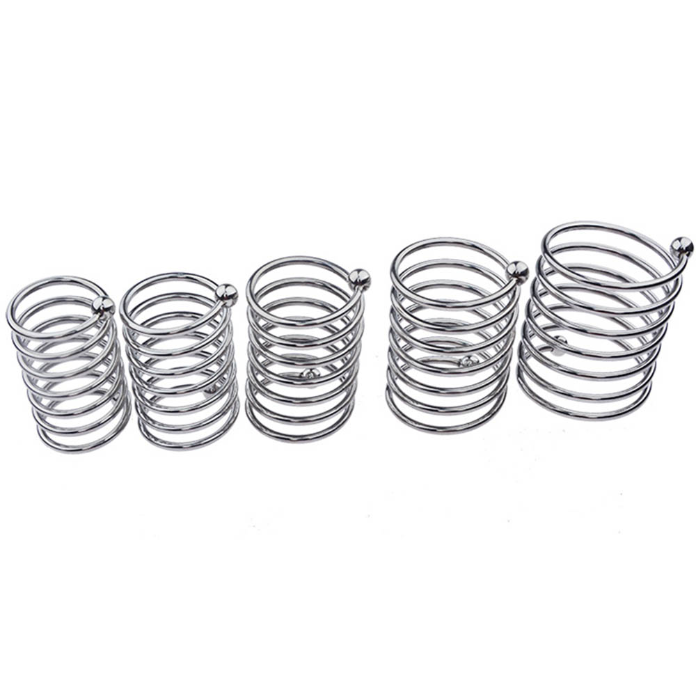 Stainless Steel Male Enhancement Ring Foreskin Correction Erection Support Ball Stretcher Metal Cock Ring Sex Toy - 5