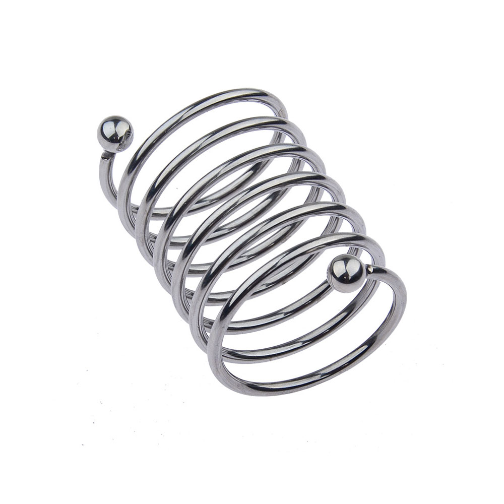 Stainless Steel Male Enhancement Ring Foreskin Correction Erection Support Ball Stretcher Metal Cock Ring Sex Toy - 4