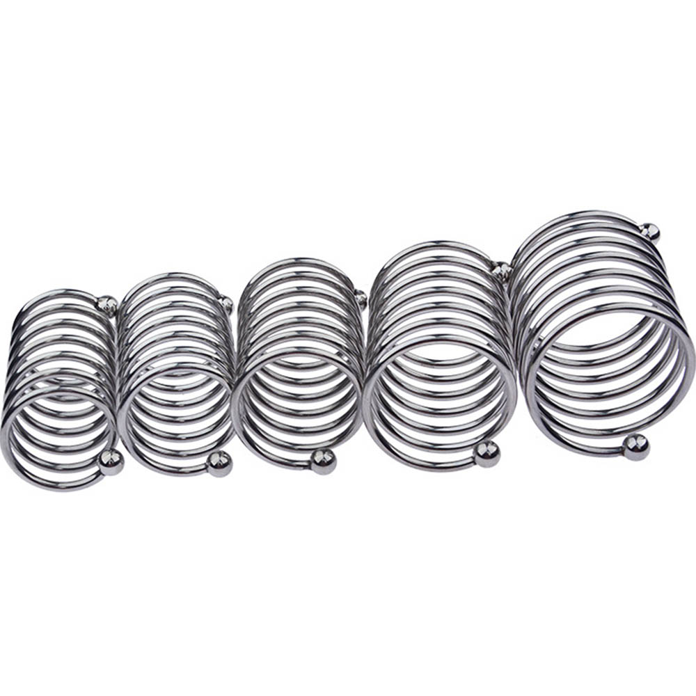 Stainless Steel Male Enhancement Ring Foreskin Correction Erection Support Ball Stretcher Metal Cock Ring Sex Toy - 3