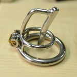 Bdsm Man Stainless Steel Chastity Device With Urethral Sounding Rod Penis Lock Cock Ring Male Cage Sex Products For