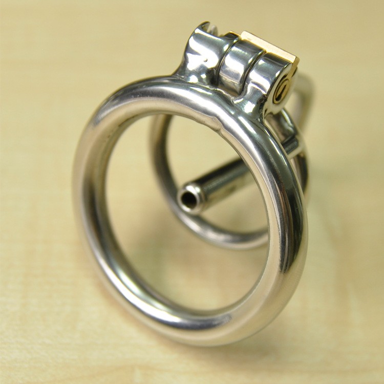 Stainless Steel Male Chastity Device Bdsm Cock Ring Cage With Urethral Sounding Rod - 4