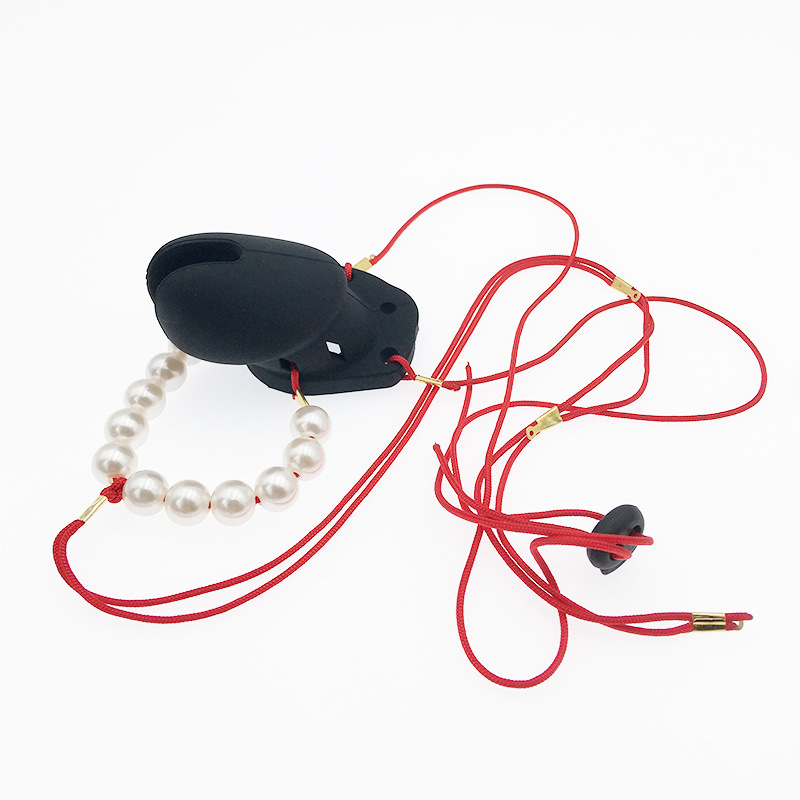 Mens Adjustable Chastity Device Stealth Bondage Belt Scrotum Restraint Cage Erotic Sextoy With Strapon Penis Attachment - 9