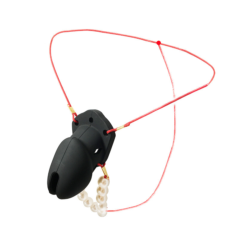 Mens Adjustable Chastity Device Stealth Bondage Belt Scrotum Restraint Cage Erotic Sextoy With Strapon Penis Attachment - 1