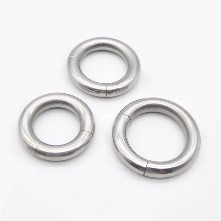 Stainless Steel Magnetic Mens Cock Ring Scrotum Ball Stretcher Penis Enhancer Adult Pleasure Sex Toy - 9