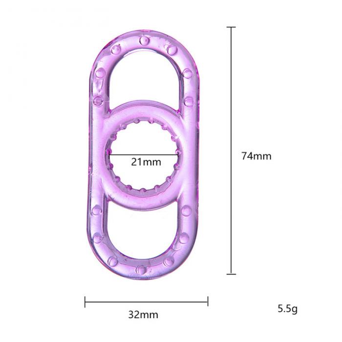 Crystal Elastic Male Enhancement Rings Adult Intimacy Toys For Men Penis Ring Set - 7