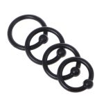 7 Pack Penis Ring Set 4 Cock Rings Clit Stimulating Ball And 3 Adjustable Loops Erection Enhancing Male Sex Toy - 4