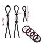 7 Pack Penis Ring Set 4 Cock Rings Clit Stimulating Ball And 3 Adjustable Loops Erection Enhancing Male Sex Toy - 2