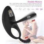 Penis Ring Vibrators Sex Toys With 7 Vibration Modes Silicone Material Waterproof Rechargeable Anal Clitoral Stimulator Massager - 2