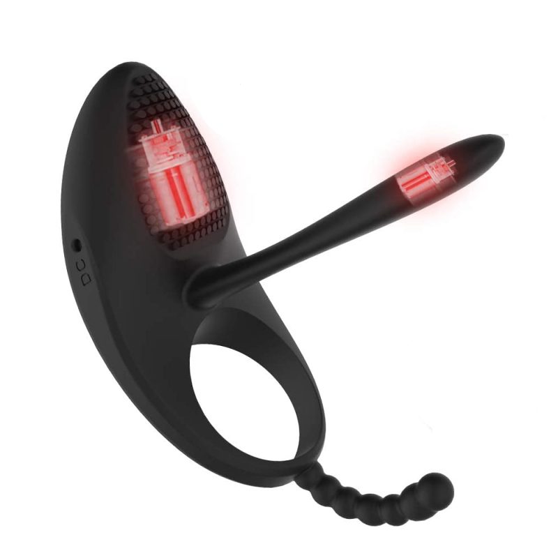 Penis Ring Vibrators Sex Toys With 7 Vibration Modes Silicone Material Waterproof Rechargeable Anal Clitoral Stimulator Massager
