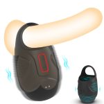 Male Ball Stretcher Scrotum Restraint Cage Vibrating Cock Penis Ring Time Delay Training Dick Sex Toys Chastity Devices