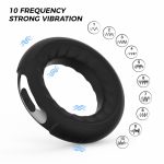 Male Penis Massage Silicone Cock Rings Dick Vibrator Sex Toys For Men Adult Games Products Wireless Remote Control 10 Speed - 2