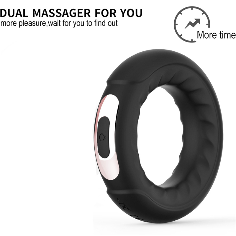 Wireless Remote Control 10speed Silicone Cock Rings Vibrating Male Sex Toys For Adult Games - 5