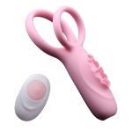 Remote Control Vibrating Penis Ring With Tongue Male Cock & Clitoral G-spot Vibrators Clitoris Stimulators Powerful Sex Toy - 6