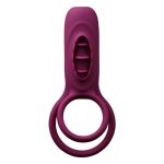 Remote Control Vibrating Penis Ring With Tongue Male Cock & Clitoral G-spot Vibrators Clitoris Stimulators Powerful Sex Toy - 5