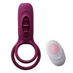Remote Control Vibrating Penis Ring With Tongue Male Cock & Clitoral G-spot Vibrators Clitoris Stimulators Powerful Sex Toy - 4