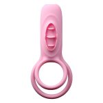 Remote Control Vibrating Penis Ring With Tongue Male Cock & Clitoral G-spot Vibrators Clitoris Stimulators Powerful Sex Toy - 3