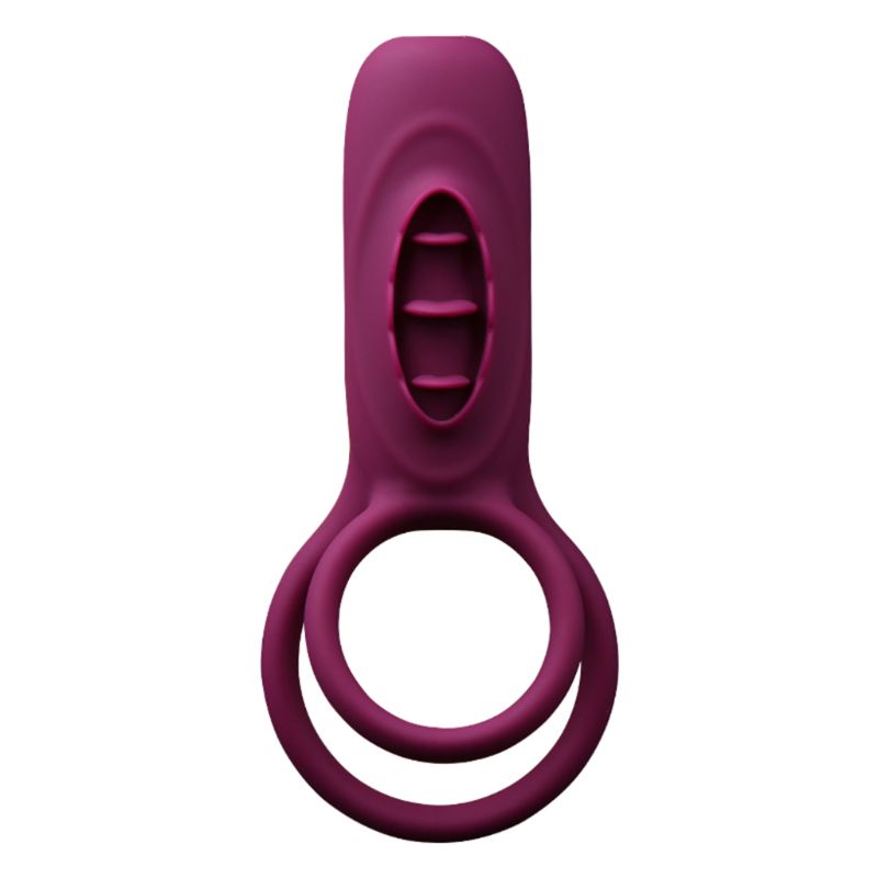Deluxe Remote Control Vibrating Penis Ring With Tongue Male Female Gspot Clitoral Stimulator Powerful Adult Pleasure Toy - 10