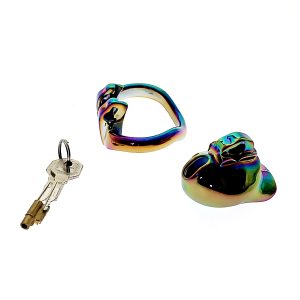 Rainbow Ht V3 Cock Cage Micro Small Chastity Device Stainless Steel Bdsm Torture Toys - 2