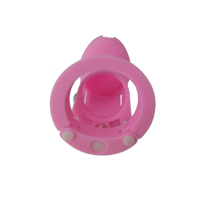 Silicone Male Chastity Device Pink Cb6000 With 5 Adjustable Penis Rings Erotic Adult Sex Toy For Men - 8