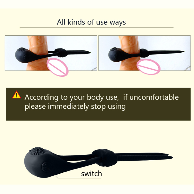Waterproof Powerful Prettylove Adjustable Vibrating Cock Ring Bullet Vibrators For Men Adult Erotic Sex Toys - 7