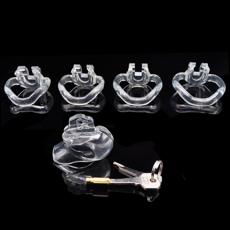 V3 Male Chastity Device Resin Belt Micro Cock Cage Bdsm Toy With 4 Durable Rings - 1