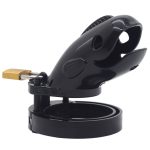 Plastic Male Chastity Device Whale Cock Cage With 5 Size Rings Brass Lock Number Tags Sex Toys Penis Ring Man Products - 3