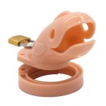 Plastic Male Chastity Device Whale Cock Cage With 5 Size Rings Brass Lock Number Tags Sex Toys Penis Ring Man Products - 2