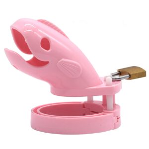 Plastic Male Chastity Device Whale Cock Cage With 5 Size Rings Brass Lock Number Tags Sex Toys Penis Ring Man Products