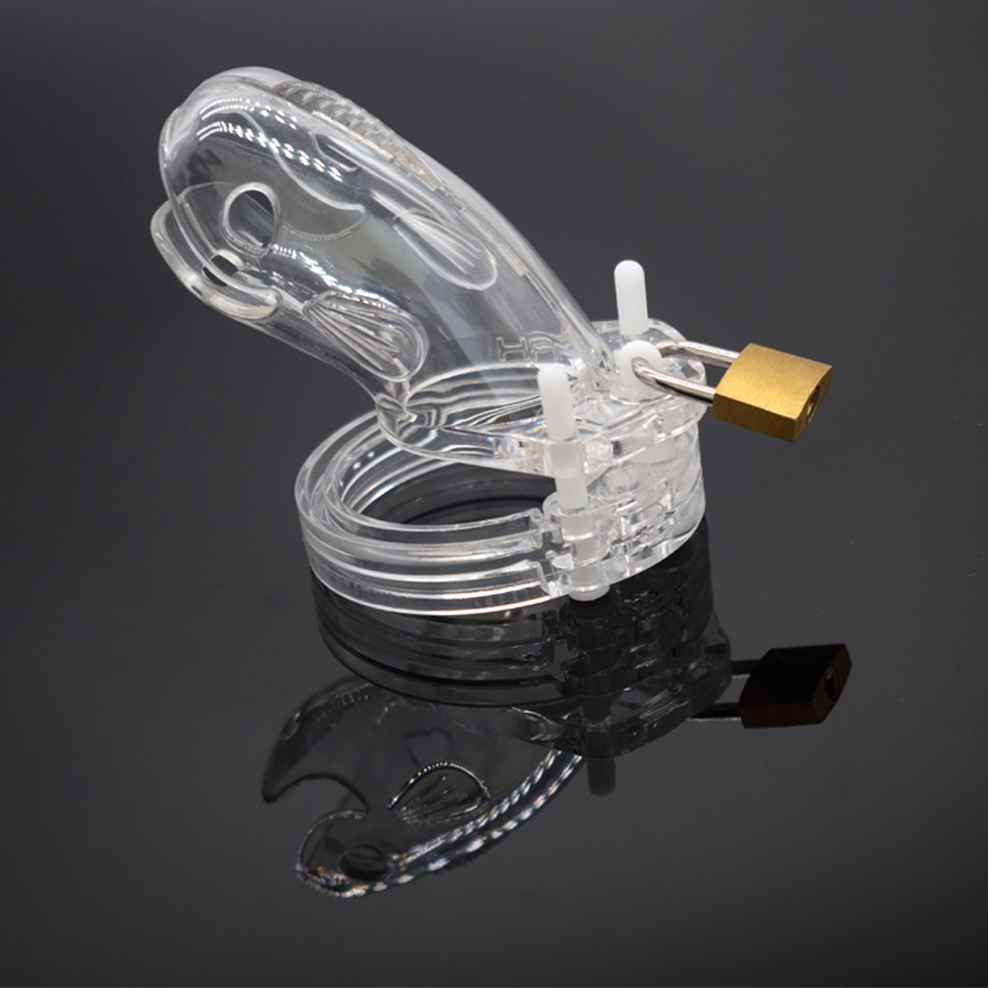 Male Chastity Device Whale Cock Cage Adjustable 5size Penis Rings Durable Plastic Brass Lock Number Tags Intimate Sex Toys For Men - 32