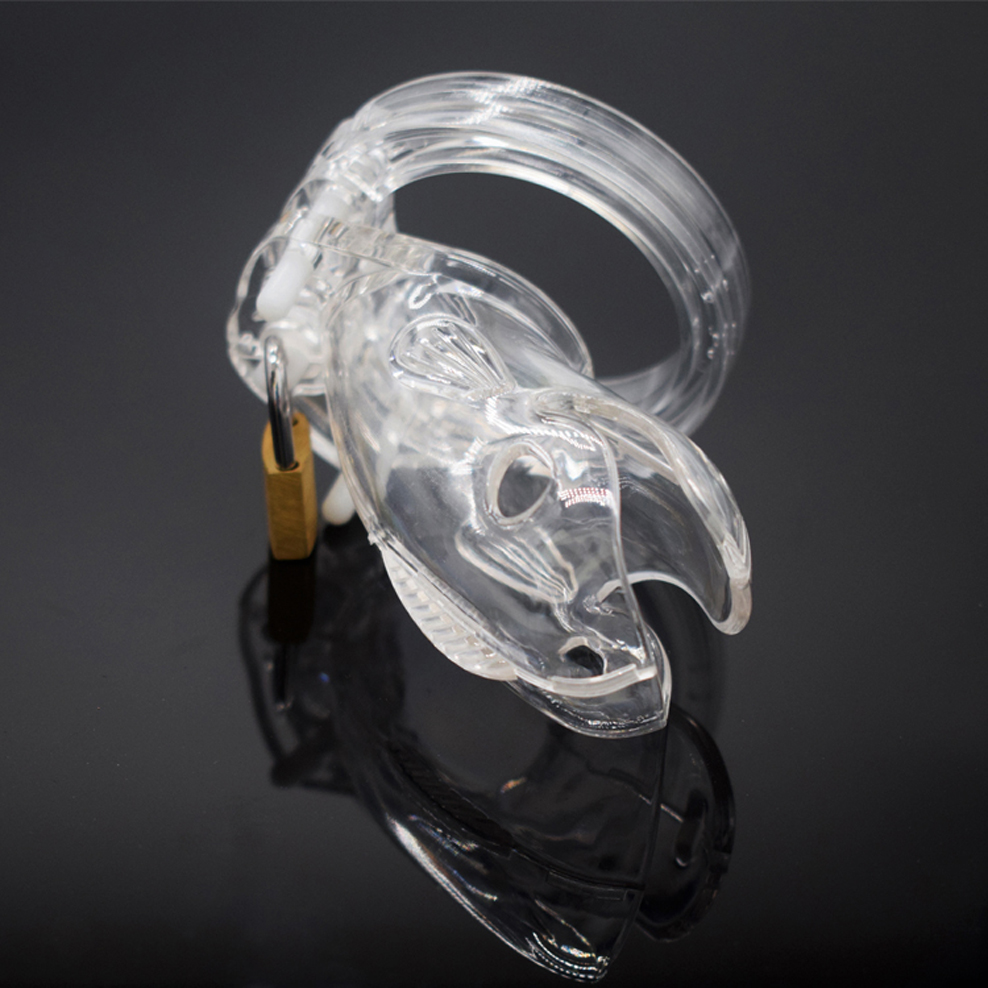 Male Chastity Device Whale Cock Cage Adjustable 5size Penis Rings Durable Plastic Brass Lock Number Tags Intimate Sex Toys For Men - 29