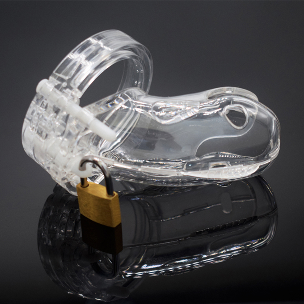 Male Chastity Device Whale Cock Cage Adjustable 5size Penis Rings Durable Plastic Brass Lock Number Tags Intimate Sex Toys For Men - 28