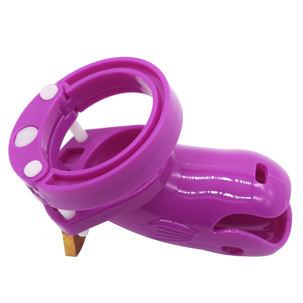 Male Chastity Device Whale Cock Cage Adjustable 5size Penis Rings Durable Plastic Brass Lock Number Tags Intimate Sex Toys For Men - 22