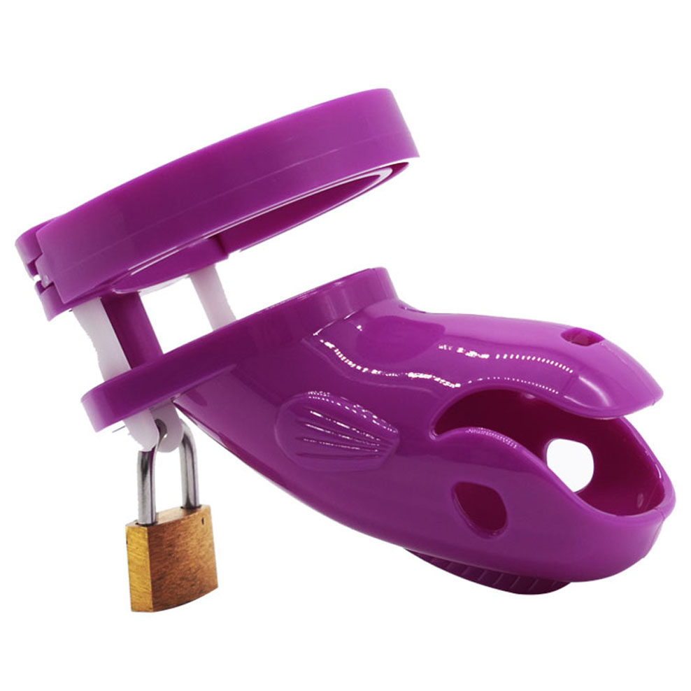 Male Chastity Device Whale Cock Cage Adjustable 5size Penis Rings Durable Plastic Brass Lock Number Tags Intimate Sex Toys For Men - 21