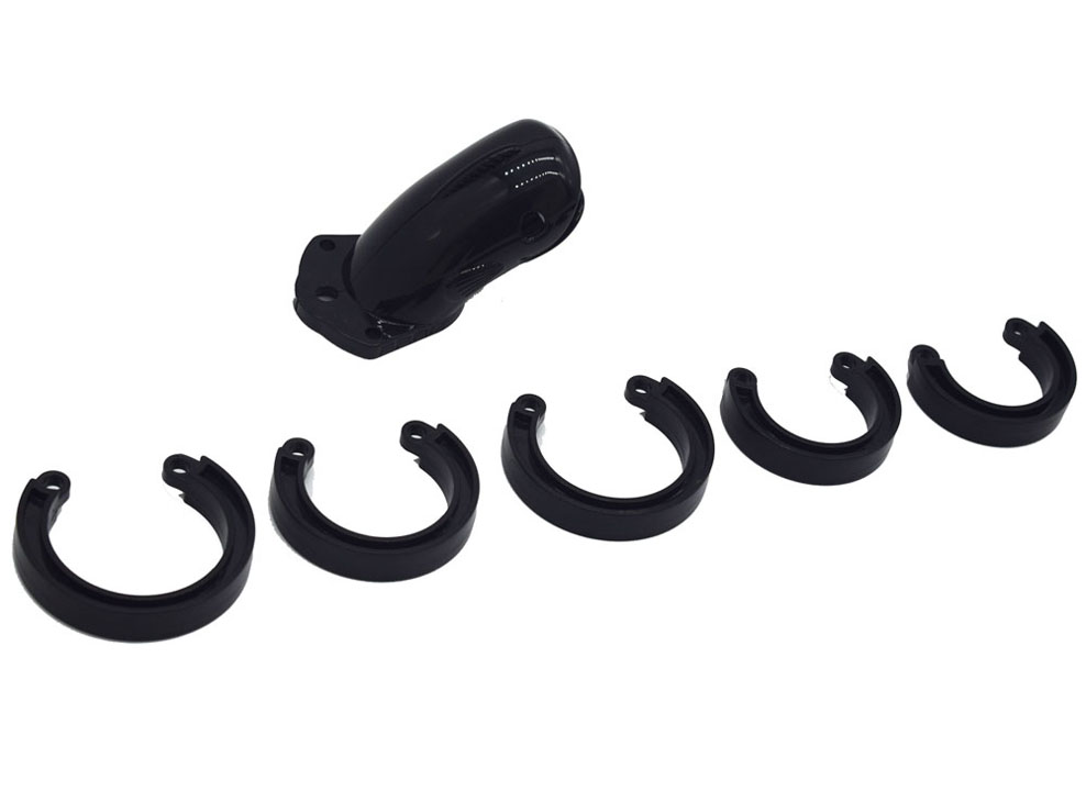 Male Chastity Device Whale Cock Cage Adjustable 5size Penis Rings Durable Plastic Brass Lock Number Tags Intimate Sex Toys For Men - 19