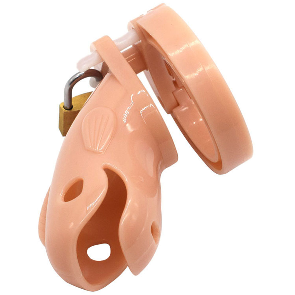 Male Chastity Device Whale Cock Cage Adjustable 5size Penis Rings Durable Plastic Brass Lock Number Tags Intimate Sex Toys For Men - 12